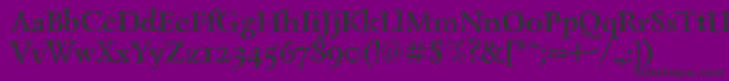 LazurantiqtextcBold-Schriftart – Schwarze Schriften auf violettem Hintergrund