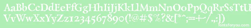 LazurantiqtextcBold Font – White Fonts on Green Background