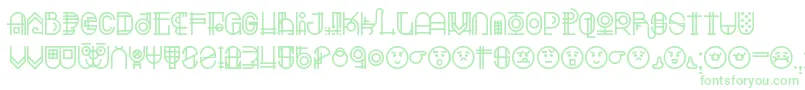 Escalatio-Schriftart – Grüne Schriften
