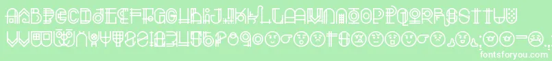Escalatio Font – White Fonts on Green Background