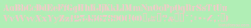 Billk Font – Pink Fonts on Green Background