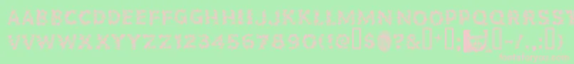 Popsf Font – Pink Fonts on Green Background