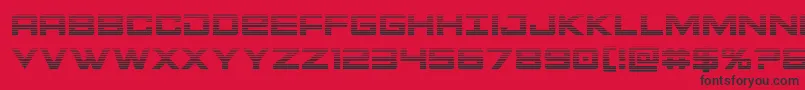 Шрифт Montrocgrad – чёрные шрифты на красном фоне