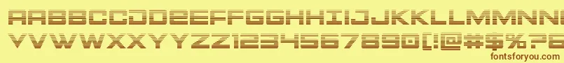 Montrocgrad Font – Brown Fonts on Yellow Background