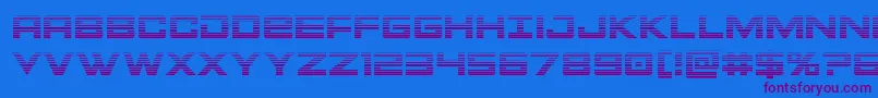 Montrocgrad Font – Purple Fonts on Blue Background