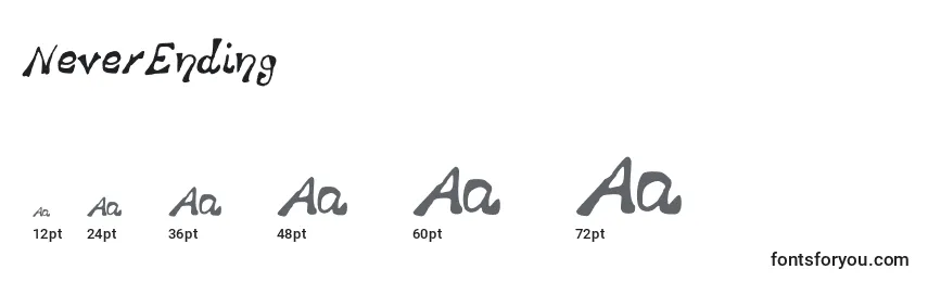 NeverEnding Font Sizes