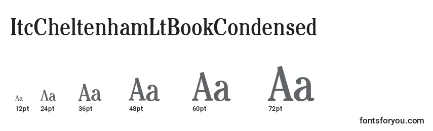 Размеры шрифта ItcCheltenhamLtBookCondensed
