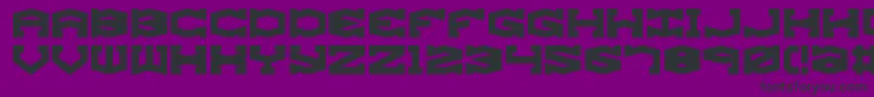 GyroseBrk-Schriftart – Schwarze Schriften auf violettem Hintergrund