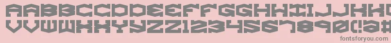 GyroseBrk Font – Gray Fonts on Pink Background