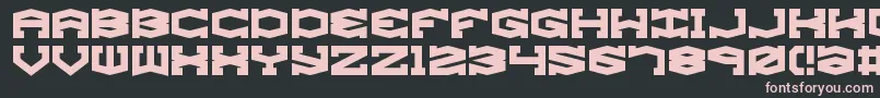GyroseBrk Font – Pink Fonts on Black Background