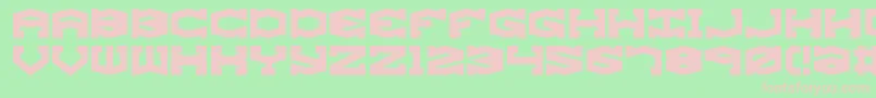 GyroseBrk Font – Pink Fonts on Green Background