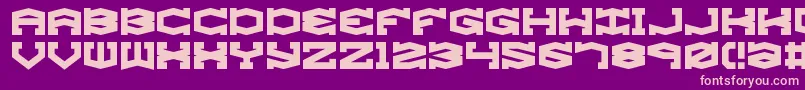 GyroseBrk Font – Pink Fonts on Purple Background