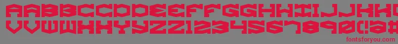 GyroseBrk Font – Red Fonts on Gray Background