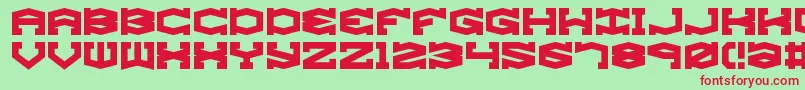 GyroseBrk Font – Red Fonts on Green Background