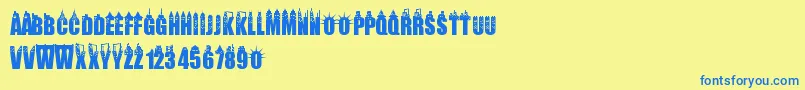 More about Newyorkcity Font Newyorkcity Font – Blue Fonts on Yellow Background