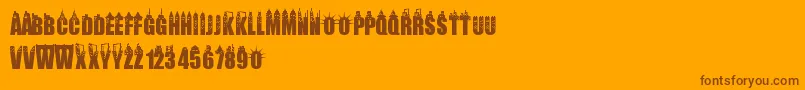 Подробнее о шрифте Newyorkcity Шрифт Newyorkcity – коричневые шрифты на оранжевом фоне