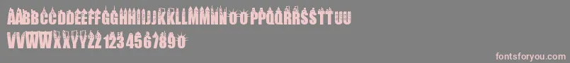 Newyorkcity Font – Pink Fonts on Gray Background