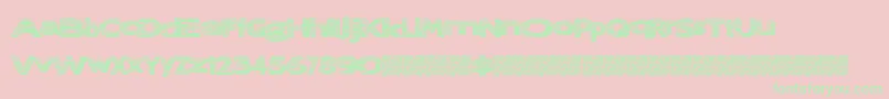 Lostray Font – Green Fonts on Pink Background