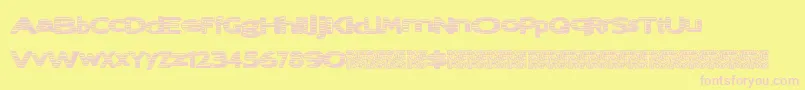 Lostray Font – Pink Fonts on Yellow Background