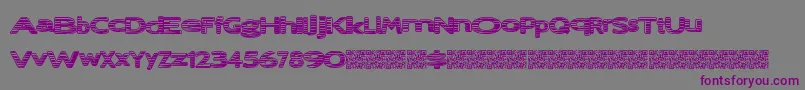 Шрифт Lostray – фиолетовые шрифты на сером фоне