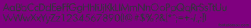 MontrealrandomRegular Font – Black Fonts on Purple Background
