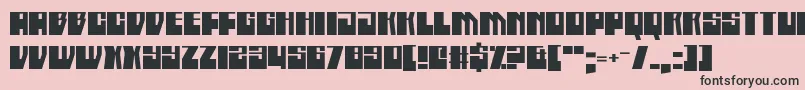 BoatycabinersDamnStraight Font – Black Fonts on Pink Background