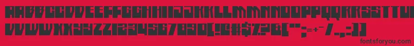 BoatycabinersDamnStraight Font – Black Fonts on Red Background