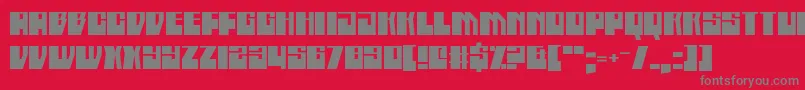 BoatycabinersDamnStraight Font – Gray Fonts on Red Background