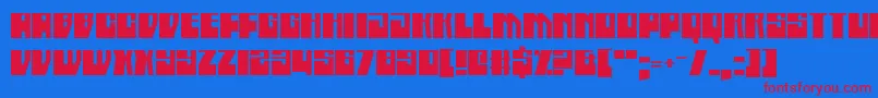 BoatycabinersDamnStraight Font – Red Fonts on Blue Background