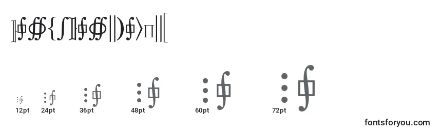 MathematicalPi3 Font Sizes