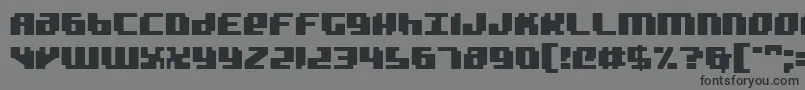 Badrobot Font – Black Fonts on Gray Background