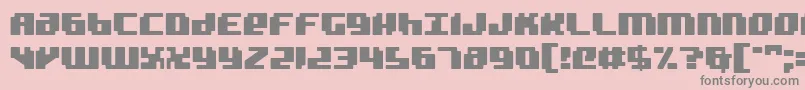 Badrobot-Schriftart – Graue Schriften auf rosa Hintergrund