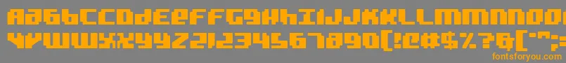 Badrobot-fontti – oranssit fontit harmaalla taustalla