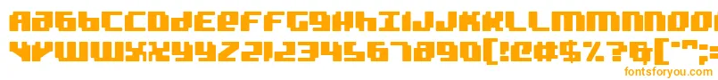Badrobot-Schriftart – Orangefarbene Schriften