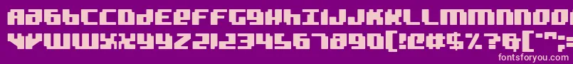 Шрифт Badrobot – розовые шрифты на фиолетовом фоне