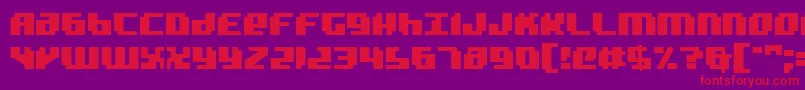 Badrobot Font – Red Fonts on Purple Background