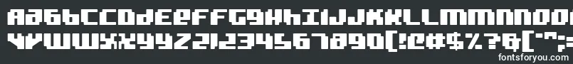 Шрифт Badrobot – белые шрифты на чёрном фоне