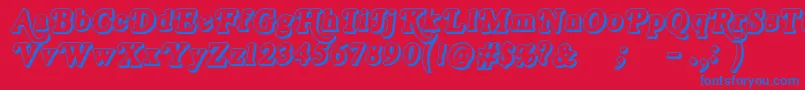 More about RoyalacidO Font RoyalacidO Font – Blue Fonts on Red Background
