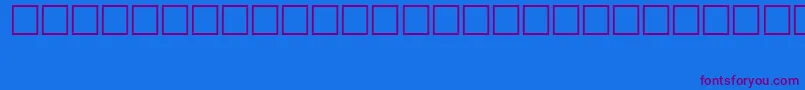 Czcionka Koi8Arial – fioletowe czcionki na niebieskim tle