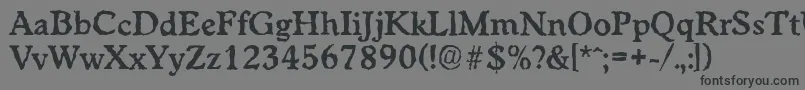 Czcionka WorcesterrandomBold – czarne czcionki na szarym tle