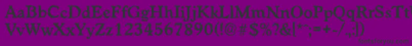 WorcesterrandomBold-Schriftart – Schwarze Schriften auf violettem Hintergrund