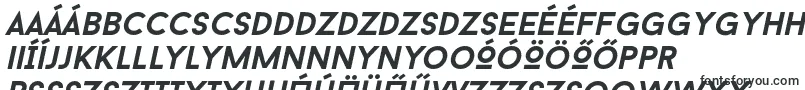 Шрифт BaronNeueBoldItalic – венгерские шрифты