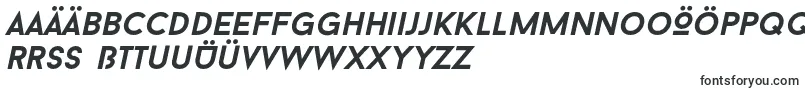Шрифт BaronNeueBoldItalic – немецкие шрифты