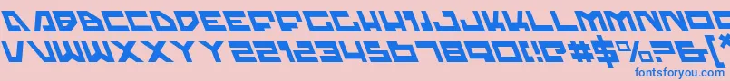 Trajial Font – Blue Fonts on Pink Background