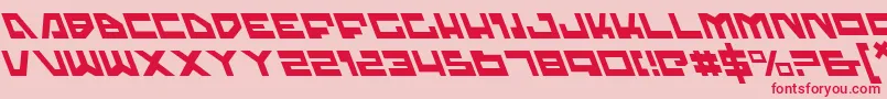 Trajial Font – Red Fonts on Pink Background