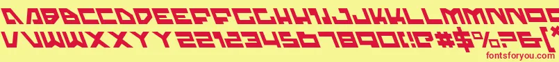 Trajial Font – Red Fonts on Yellow Background