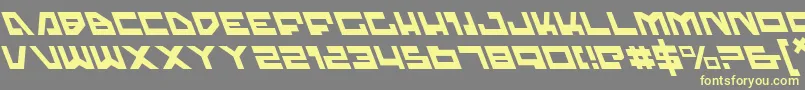 Trajial Font – Yellow Fonts on Gray Background