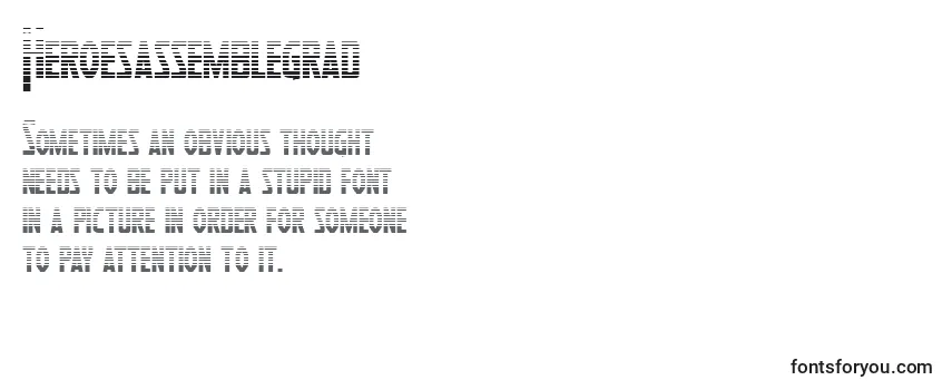 Review of the Heroesassemblegrad Font