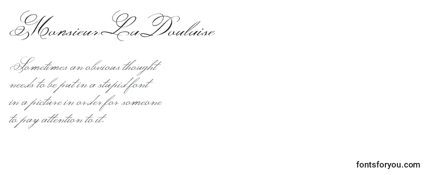 Обзор шрифта MonsieurLaDoulaise