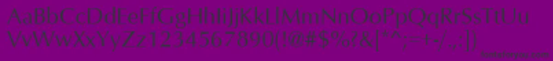 OptimumRoman Font – Black Fonts on Purple Background